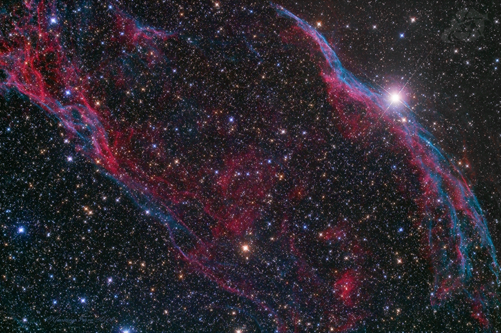 Picering háromszög és NGC 6960 Boszorkányseprű-köd